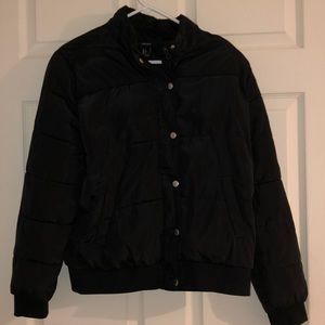 Black puffy coat